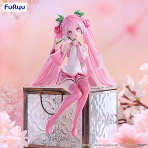 Preorder: Hatsune Miku Noodle Stopper PVC Statue Sakura Miku 2024 Pearl Color Ver. 15 cm