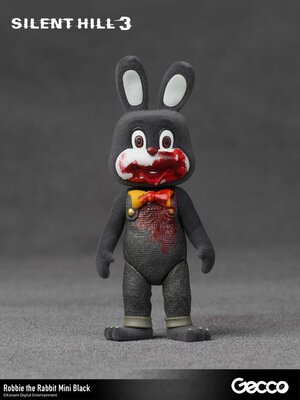 Preorder: Silent Hill 3 Mini Action Figure Robbie the Rabbit Mini Black Version 10 cm