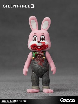 Preorder: Silent Hill 3 Mini Action Figure Robbie the Rabbit Mini Pink Neo Version 10 cm