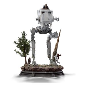 Preorder: Star Wars Demi Art Scale Statue 1/20 AT-ST and Chewbacca 53 cm