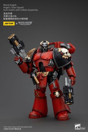 Preorder: Warhammer The Horus Heresy Action Figure 1/18 Blood Angels Angels Tears Squad Arch-Erelim with Volkite Serpentas 12 cm