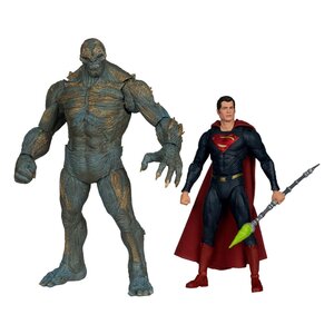 Preorder: Batman v Superman: Dawn of Justice DC Multiverse Mega Action Figure 2-Pack Doomsday & Superman