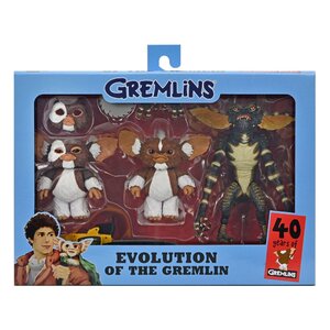 Preorder: Gremlins Action Figures Evolution of a Gremlin 40th Anniversary Box Set 18 cm