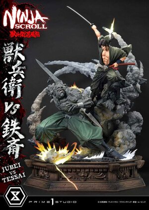 Preorder: Ninja Scroll Ultimate Premium Masterline Series Statue 1/4 Jubei Versus Tessai 101 cm