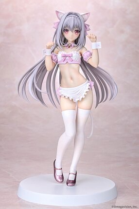 Preorder: Tsuki ni Yorisou Otome no Sahou PVC Statue 1/6 Luna Sakurakouji Cat Maid Sakura Color Ver. 26 cm