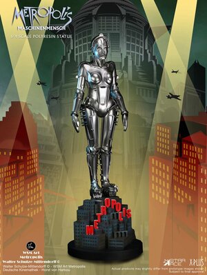 Preorder: Metropolis Statue 1/4 Maschinenmensch Silver 40 cm