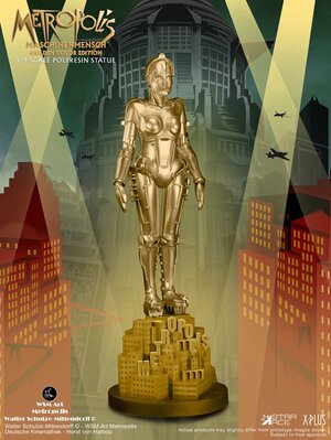 Preorder: Metropolis Statue 1/4 Maschinenmensch Metallic Gold 40 cm