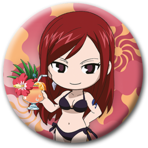 Przypinka Fairy Tail lato - Erza