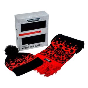 Preorder: Warhammer 40K Beanie & Scarf Set Chaos