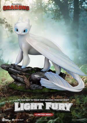 Preorder: How To Train Your Dragon 3 Master Craft Statue Light Fury 29 cm