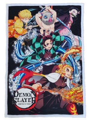 Preorder: Demon Slayer: Kimetsu no Yaiba Fleece Blanket 100 x 150 cm