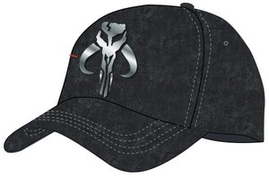 Preorder: Star Wars The Mandalorian Curved Bill Cap Silver Crest