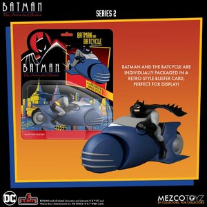 Preorder: Batman the Animated Series 2 5 Points Action Figure Batman & Batcycle 10 cm