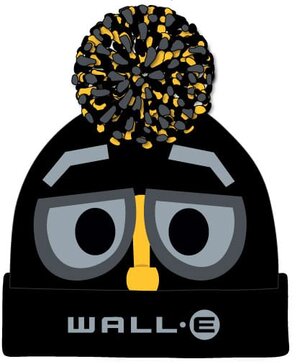 Preorder: Wall-E Pom-Pom Beanie Wall-E Face