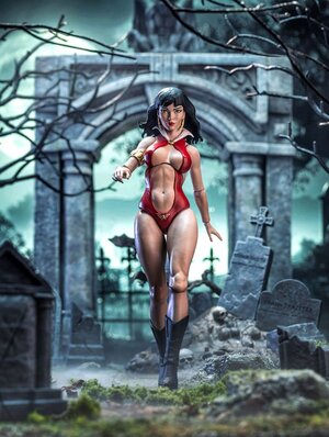 Preorder: Frazetta Girls Action Figure 1/12 Vampirella 16 cm