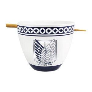 Preorder: Attack on Titan Ramen Bowl with Chopsticks Emblem 473 ml