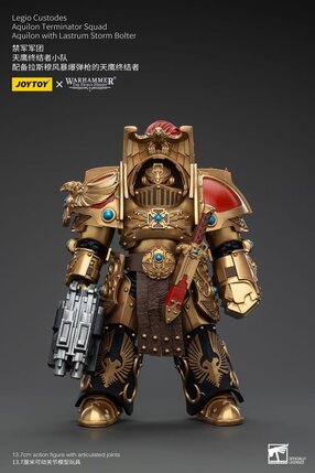 Preorder: Warhammer The Horus Heresy Action Figure 1/18 Legio Custodes Aquilon Terminator Squad Aquilon with Lastrum Storm Bolter 14 cm