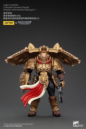 Preorder: Warhammer The Horus Heresy Action Figure 1/18 Legio Custodes Custodian Venatari Squad Venatari with Kenetic Destroyer 2 13 cm