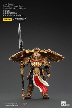 Preorder: Warhammer The Horus Heresy Action Figure 1/18 Legio Custodes Custodian Venatari Squad Venatari with Venatari Lance 13 cm