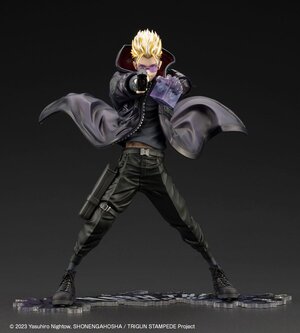 Preorder: Trigun Stampede ARTFXJ Statue 1/8 Vash the Stampede The Gunman in Black Ver. 22 cm