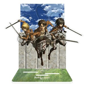 Preorder: Blue Lock Acrylic Diorama Eren, Mikasa & Armin 20 cm