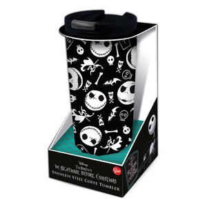 Preorder: Nightmare before Christmas Stainless Steel tumbler Jack´s Face