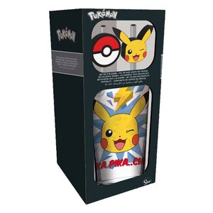 Preorder: Pokémon Glass Tumbler with Straws Pikachu