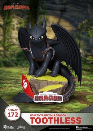 Preorder: How To Train Your Dragon toothless Statue 14 cm