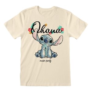 Lilo & Stitch T-Shirt Ohana Means Family  Size S