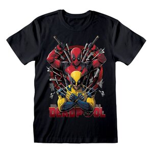 Preorder: Deadpool T-Shirt Deadpool & Wolverine Weapons Size S