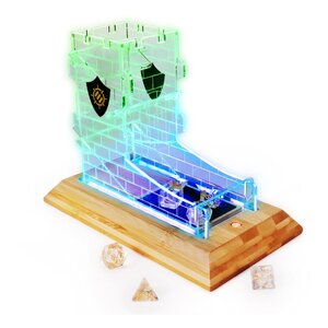 Preorder: Enhance Tabletop Series LED Dice Tower with Dice Set Clear