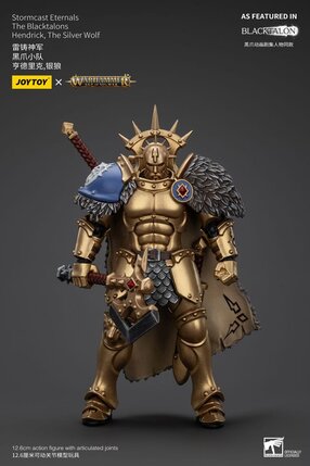 Preorder: Warhammer Age of Sigmar Actionfigur Stormcast Eternals The Blacktalons Hendrick The Silver Wolf 20 cm