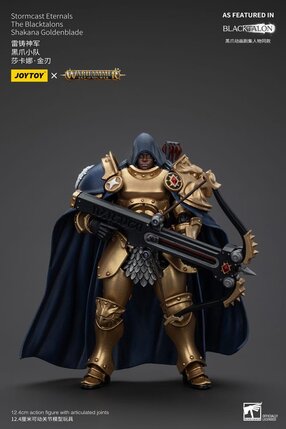 Preorder: Warhammer Age of Sigmar Actionfigur Stormcast Eternals The Blacktalons Shakana Goldenblade 20 cm