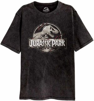 Preorder: Jurassic Park T-Shirt Scratched Logo Size XL