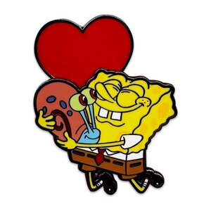 Preorder: SpongeBob SquarePants Bobble Pin Badge Spongebob Heart 5 cm