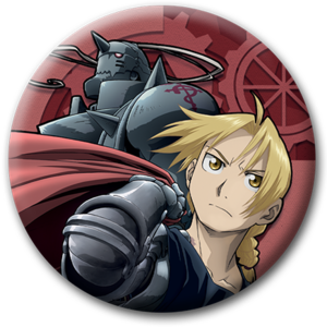 Przypinka Fullmetal Alchemist - Alphonse i Edward