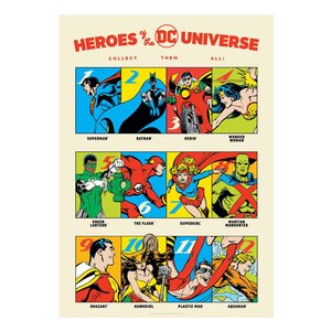 Preorder: DC Comis Art Print 90th Anniversary Heroes Limited Edition 42 x 30 cm