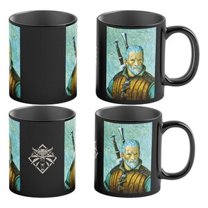 Preorder: The Witcher III: Wild Hunt Game Art Chronicles Heat Change Mug Geralt inspired by Vincent van Gogh 450 ml