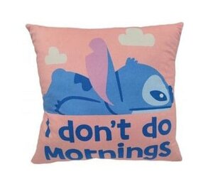 Lilo & Stitch Pillow Stitch I dont do mornings 40 cm
