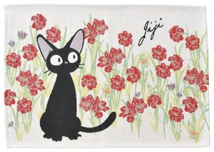 Preorder: Kikis Delivery Service Cloth Lunch Napkin Jiji Red Flowers