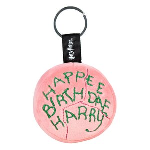 Preorder: Harry Potter Plush Keychain with metal ring Happee Birthdae Harry Cake 10 cm