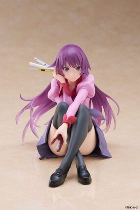 Preorder: Monogatari PVC Statue Desktop Cute Figure Hitagi Senjougahara 13 cm