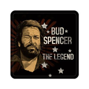 Preorder: Bud Spencer Tin coasters The Legend 10 x 10 cm