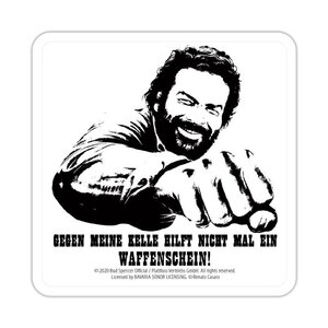 Preorder: Bud Spencer Tin coasters Kelle 10 x 10 cm