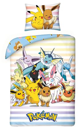 Preorder: Pokémon Duvet Set Pikachu, Eevee & Friends 140 x 200 cm / 70 x 90 cm