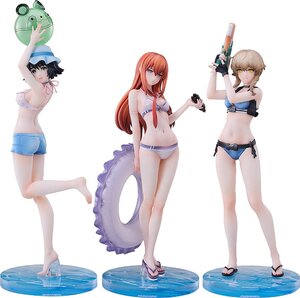 Preorder: Steins Gate PVC Statues 3-Pack 1/7 Suzuha Amane, Kurisu Makise, Mayuri Shiina Swimsuit Ver.