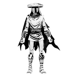 Preorder: Teenage Mutant Ninja Turtles Action Figure Elite Foot Ninja Guard Black & White 18 cm