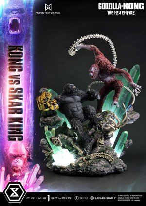 Preorder: Godzilla x Kong: The New Empire Ultimate Diorama Masterline Series Statue Kong vs Skar King Bonus Version 104 cm