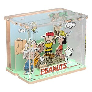 Preorder: Peanuts Puremind DIY Construction Mini Scene Baseball Time