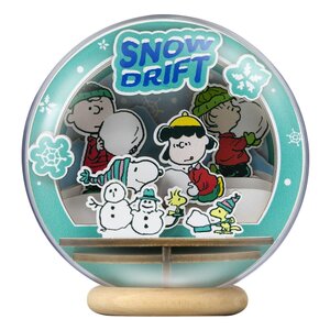 Preorder: Peanuts Puremind Model Kit Wooden Theater Globe Snow Drift